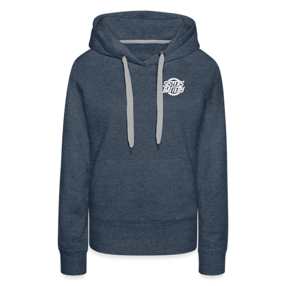 SPOD Frauen Premium Hoodie Jeansblau / S Sisters of Battery SoB - Frauen Premium Hoodie E-Bike-Community