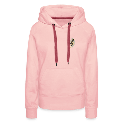 SPOD Frauen Premium Hoodie Kristallrosa / S 2 Seiten - Shred or Alive - Crew - Frauen Premium Hoodie E-Bike-Community