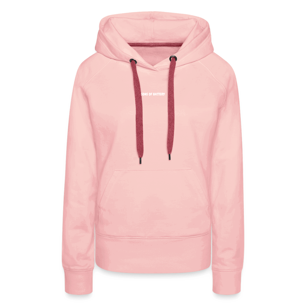 SPOD Frauen Premium Hoodie Kristallrosa / S 60s Electroholic - Flock - Frauen Premium Hoodie E-Bike-Community