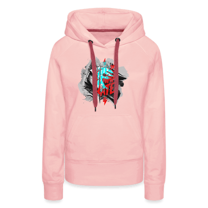 SPOD Frauen Premium Hoodie Kristallrosa / S Haters gonna Hate Fullface - Frauen Premium Hoodie E-Bike-Community