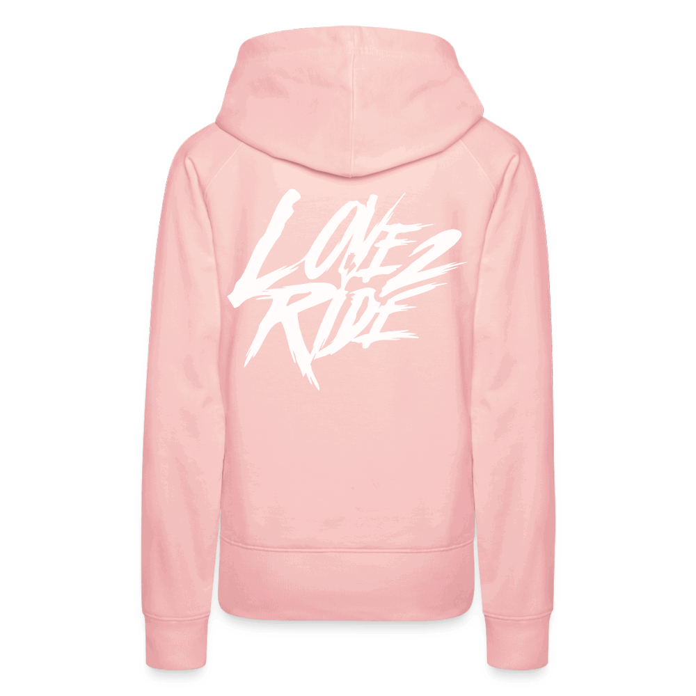 SPOD Frauen Premium Hoodie Kristallrosa / S Love 2 Ride / ❤️ Frauen Premium Hoodie E-Bike-Community