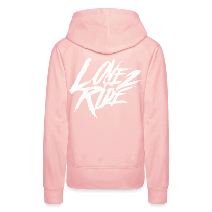 SPOD Frauen Premium Hoodie Kristallrosa / S Love 2 Ride / ❤️ Frauen Premium Hoodie E-Bike-Community