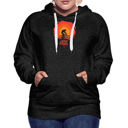 SPOD Frauen Premium Hoodie LOSE THE PATH - CREATE YOUR OWN ADVENTURE! Woman Hoodie E-Bike-Community