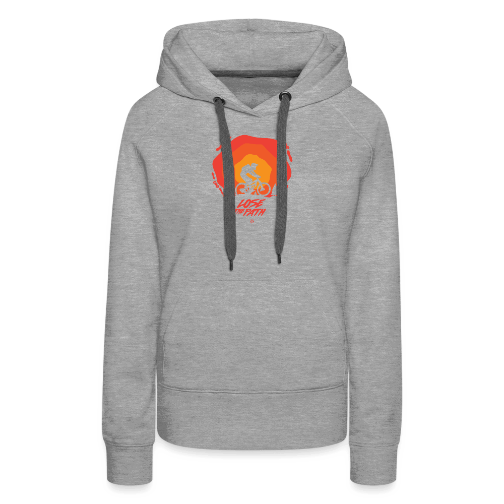 SPOD Frauen Premium Hoodie LOSE THE PATH - CREATE YOUR OWN ADVENTURE! Woman Hoodie E-Bike-Community