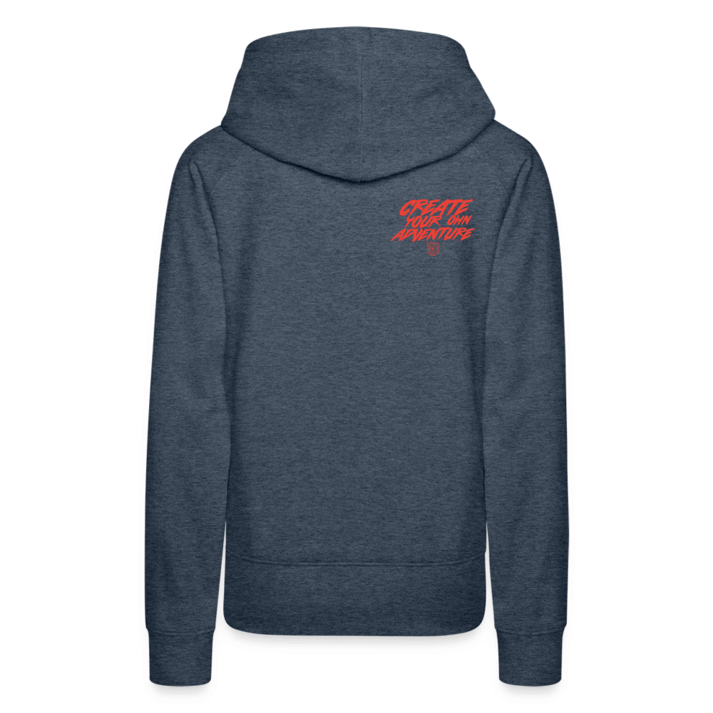 SPOD Frauen Premium Hoodie LOSE THE PATH - CREATE YOUR OWN ADVENTURE! Woman Hoodie E-Bike-Community