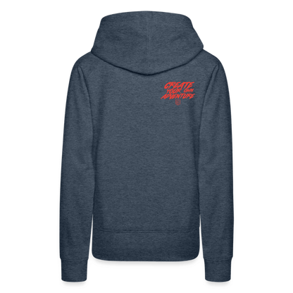 SPOD Frauen Premium Hoodie LOSE THE PATH - CREATE YOUR OWN ADVENTURE! Woman Hoodie E-Bike-Community