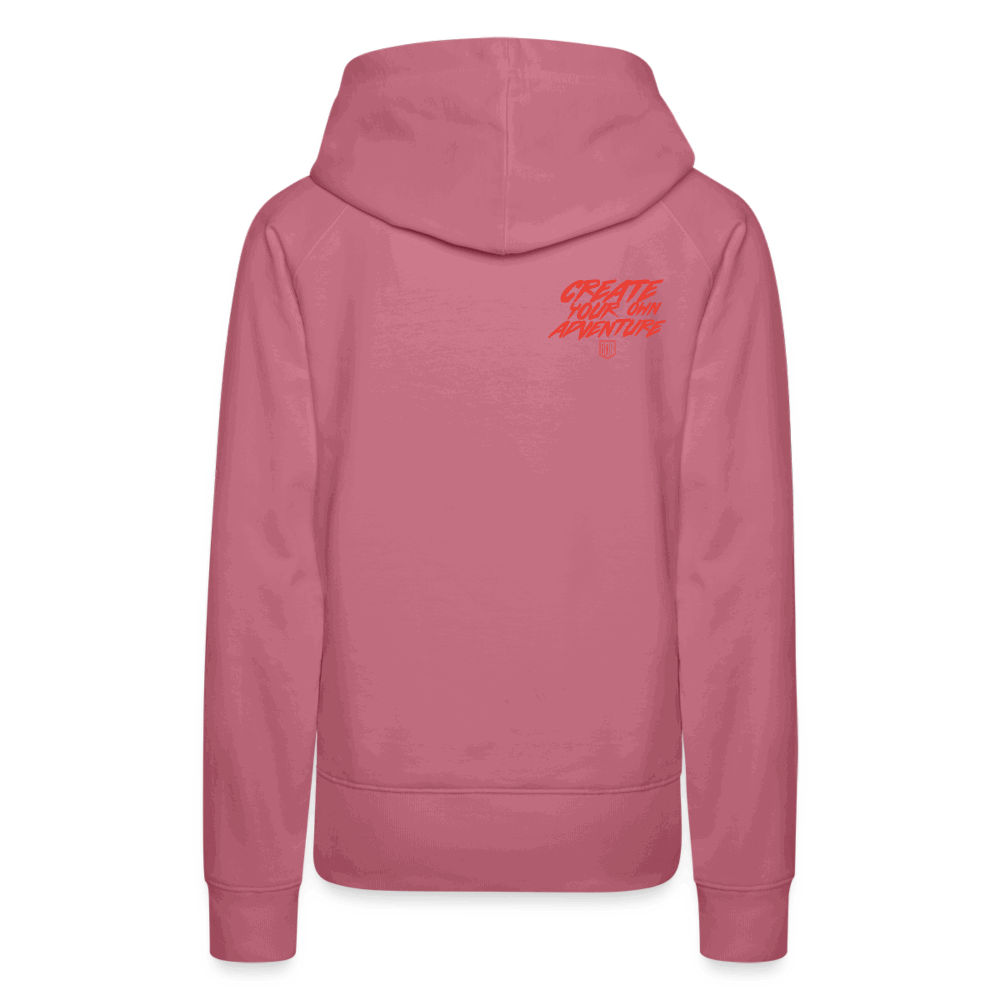 SPOD Frauen Premium Hoodie LOSE THE PATH - CREATE YOUR OWN ADVENTURE! Woman Hoodie E-Bike-Community