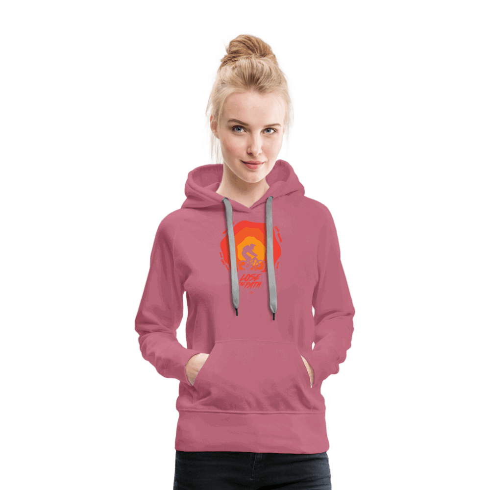 SPOD Frauen Premium Hoodie LOSE THE PATH - CREATE YOUR OWN ADVENTURE! Woman Hoodie E-Bike-Community