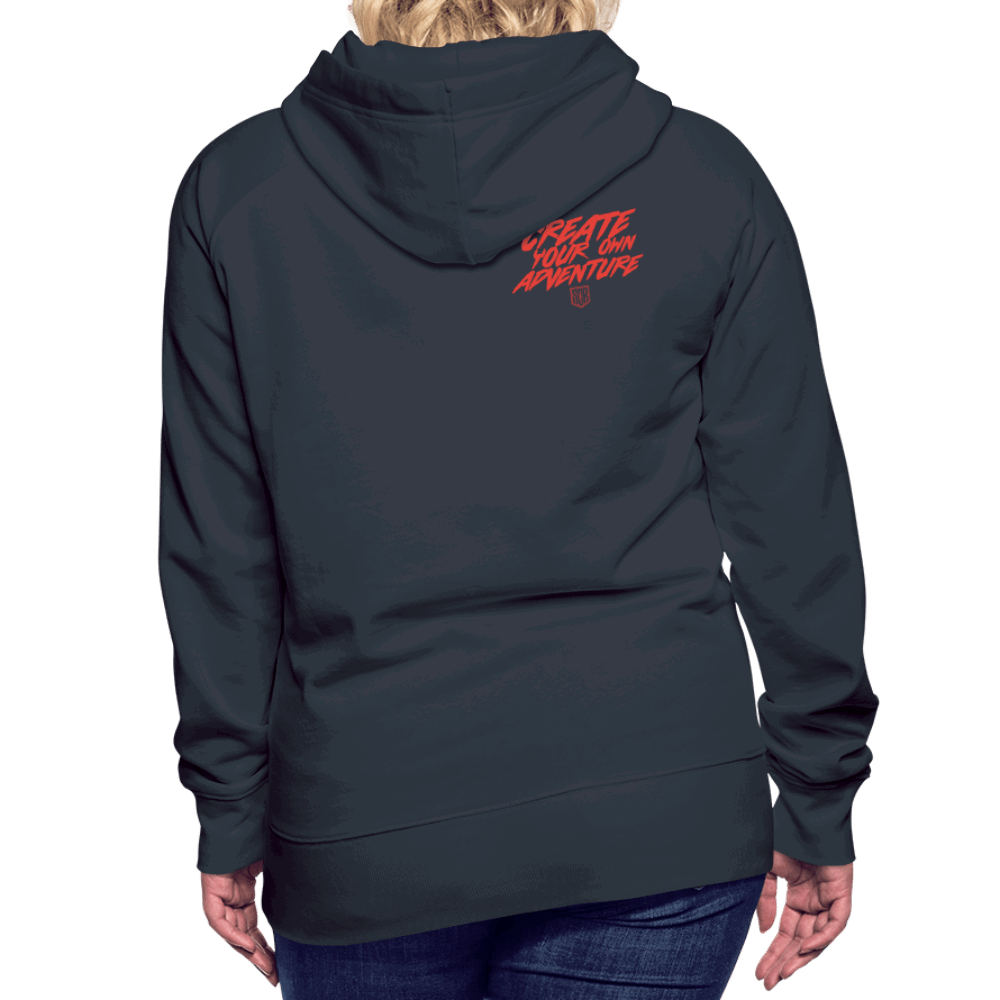 SPOD Frauen Premium Hoodie LOSE THE PATH - CREATE YOUR OWN ADVENTURE! Woman Hoodie E-Bike-Community