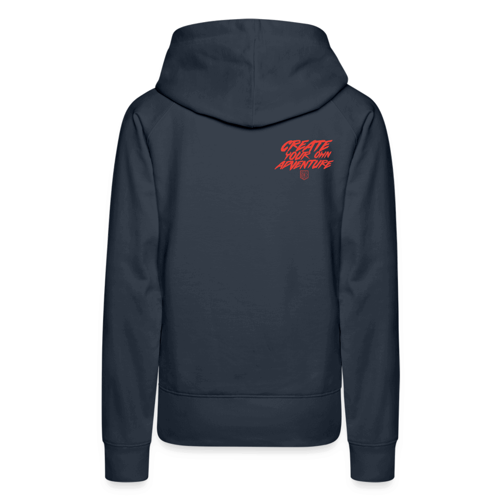 SPOD Frauen Premium Hoodie LOSE THE PATH - CREATE YOUR OWN ADVENTURE! Woman Hoodie E-Bike-Community