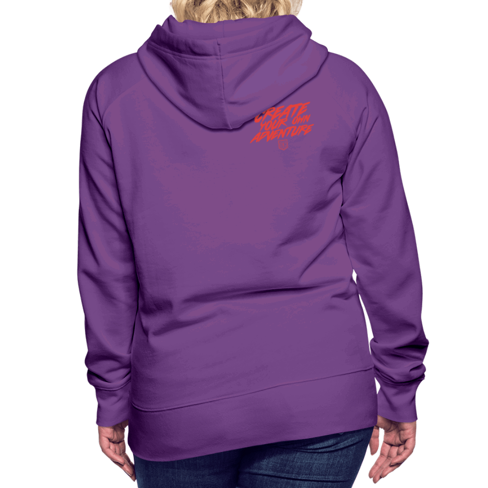 SPOD Frauen Premium Hoodie LOSE THE PATH - CREATE YOUR OWN ADVENTURE! Woman Hoodie E-Bike-Community