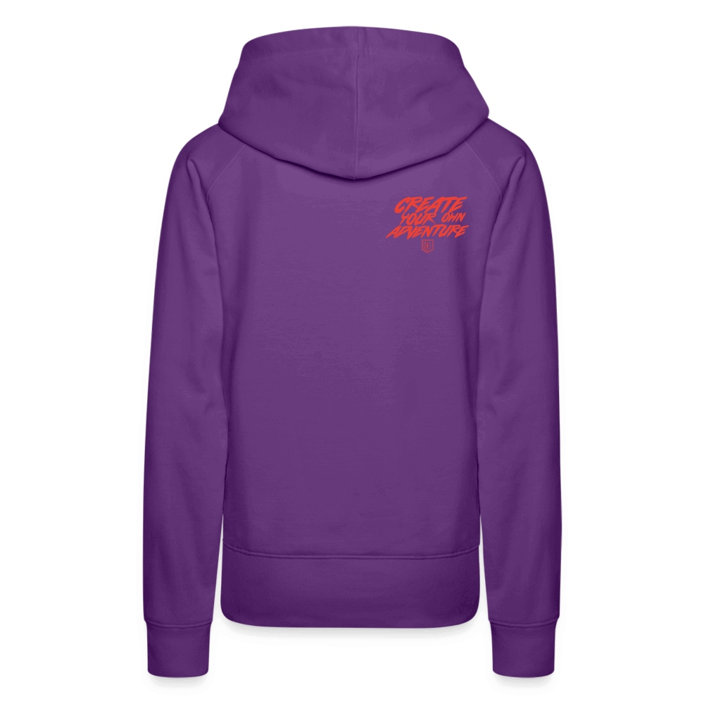 SPOD Frauen Premium Hoodie LOSE THE PATH - CREATE YOUR OWN ADVENTURE! Woman Hoodie E-Bike-Community