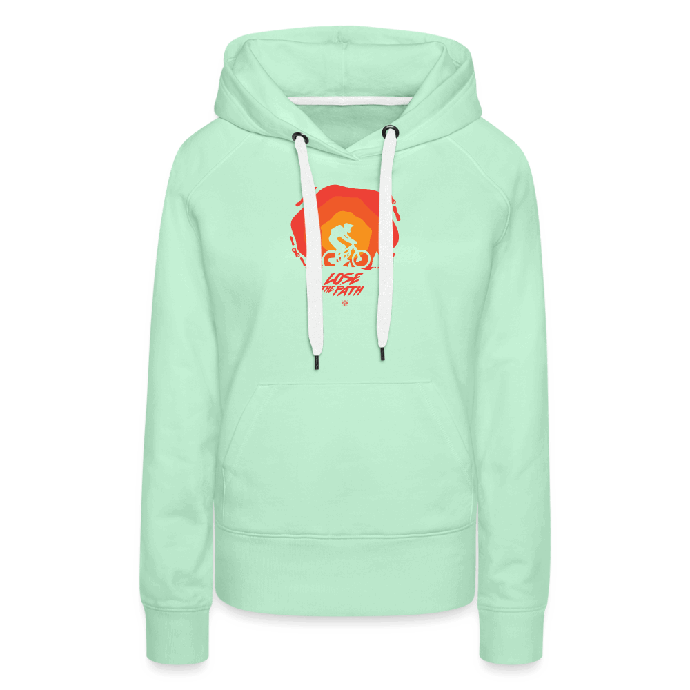 SPOD Frauen Premium Hoodie LOSE THE PATH - CREATE YOUR OWN ADVENTURE! Woman Hoodie E-Bike-Community