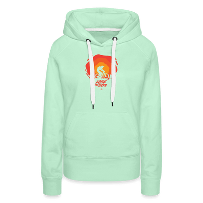 SPOD Frauen Premium Hoodie LOSE THE PATH - CREATE YOUR OWN ADVENTURE! Woman Hoodie E-Bike-Community