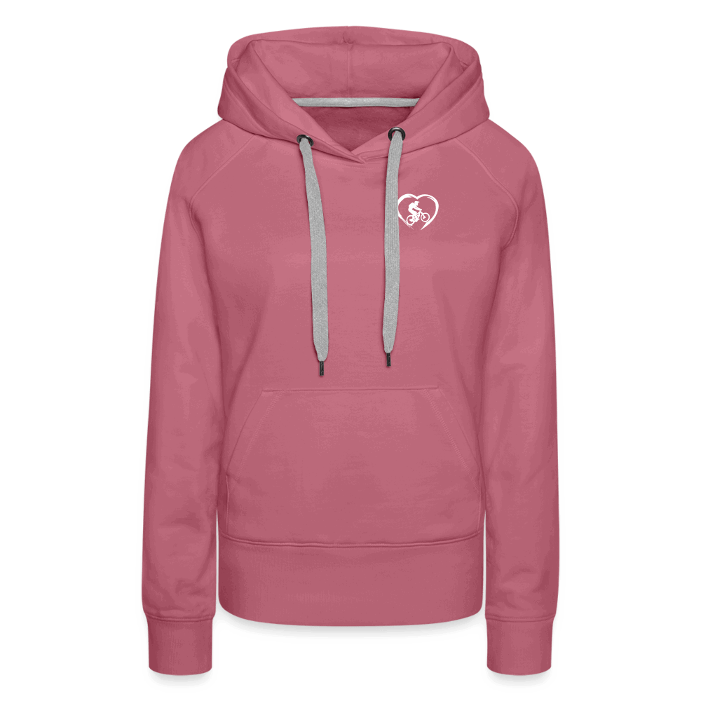 SPOD Frauen Premium Hoodie Love 2 Ride / ❤️ Frauen Premium Hoodie E-Bike-Community