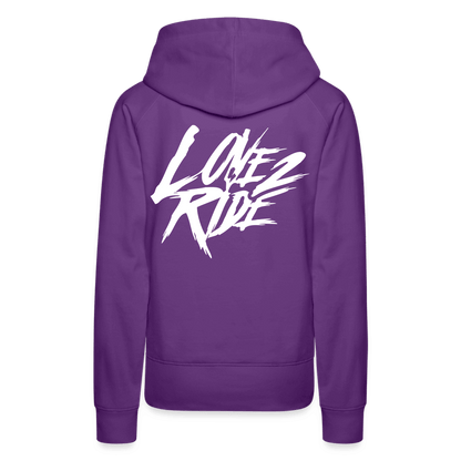 SPOD Frauen Premium Hoodie Love 2 Ride / ❤️ Frauen Premium Hoodie E-Bike-Community