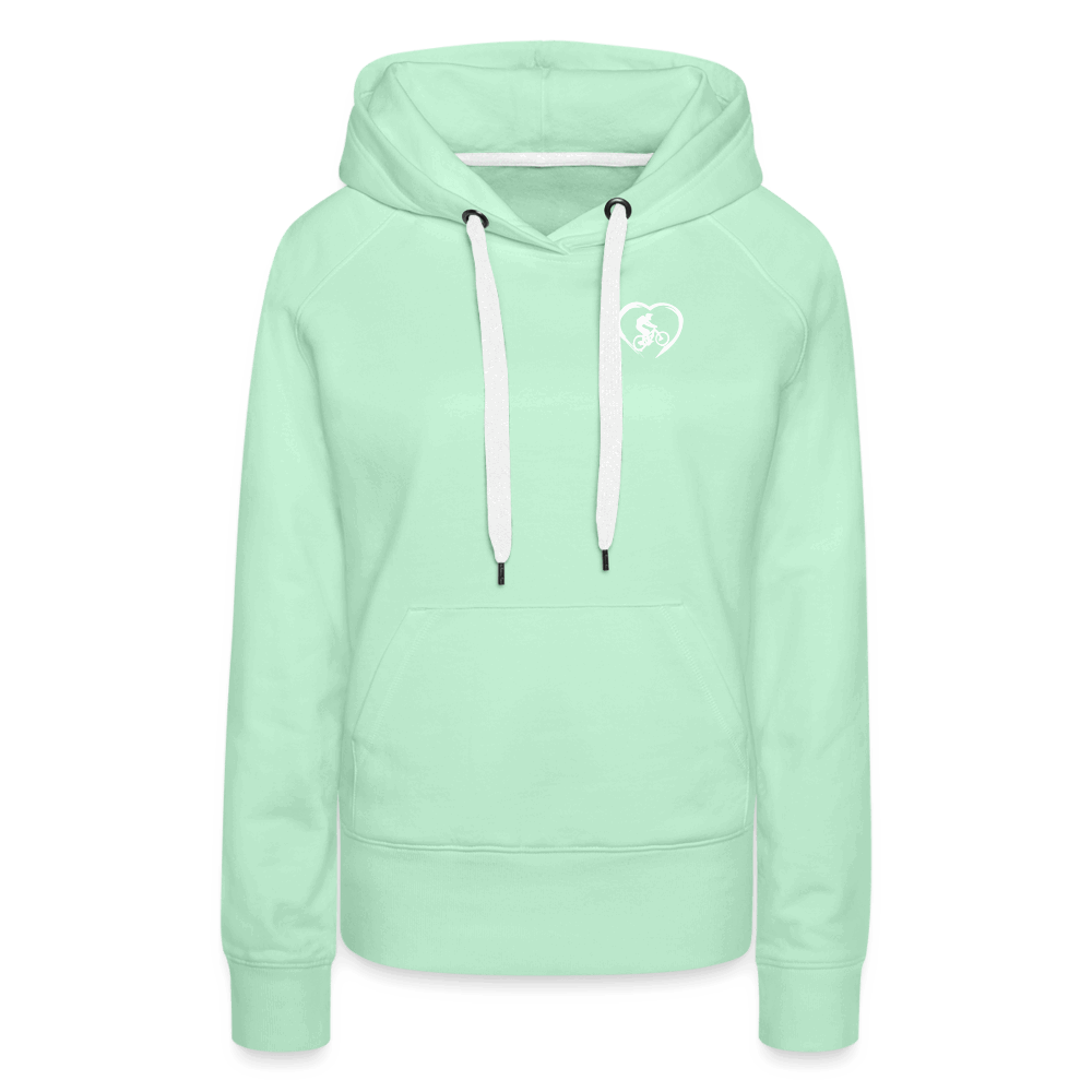 SPOD Frauen Premium Hoodie Love 2 Ride / ❤️ Frauen Premium Hoodie E-Bike-Community