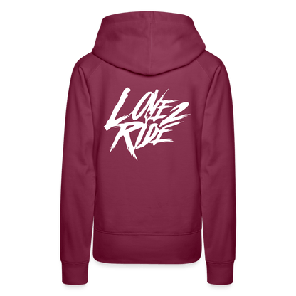 SPOD Frauen Premium Hoodie Love 2 Ride - Frauen Premium Hoodie E-Bike-Community