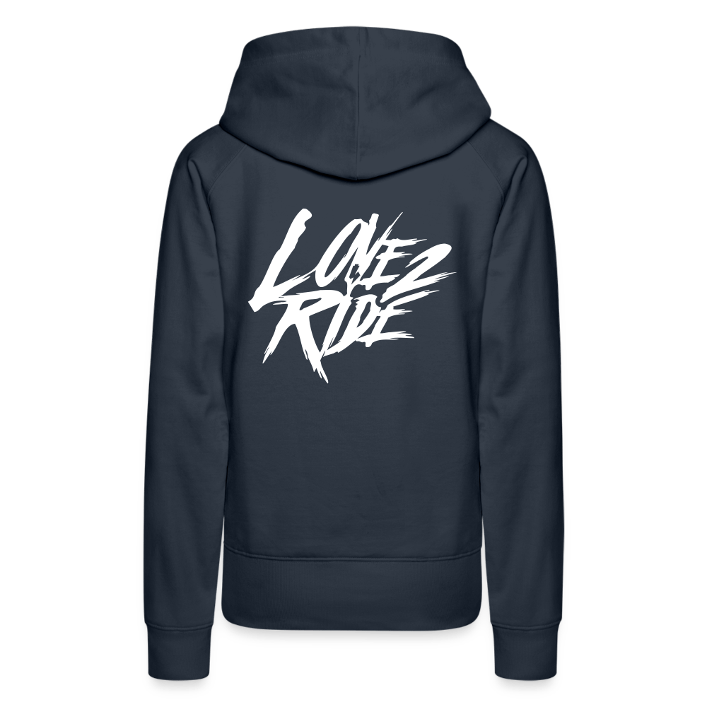 SPOD Frauen Premium Hoodie Love 2 Ride - Frauen Premium Hoodie E-Bike-Community