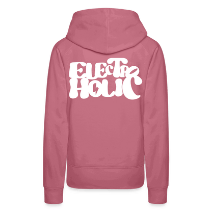 SPOD Frauen Premium Hoodie Malve / S 60s Electroholic - Flock - Frauen Premium Hoodie E-Bike-Community