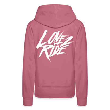 SPOD Frauen Premium Hoodie Malve / S Love 2 Ride / ❤️ Frauen Premium Hoodie E-Bike-Community