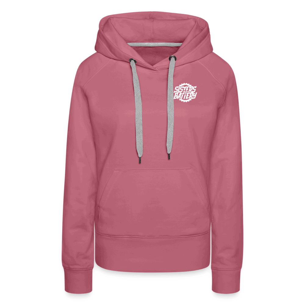 SPOD Frauen Premium Hoodie Malve / S Sisters of Battery SoB - Frauen Premium Hoodie E-Bike-Community