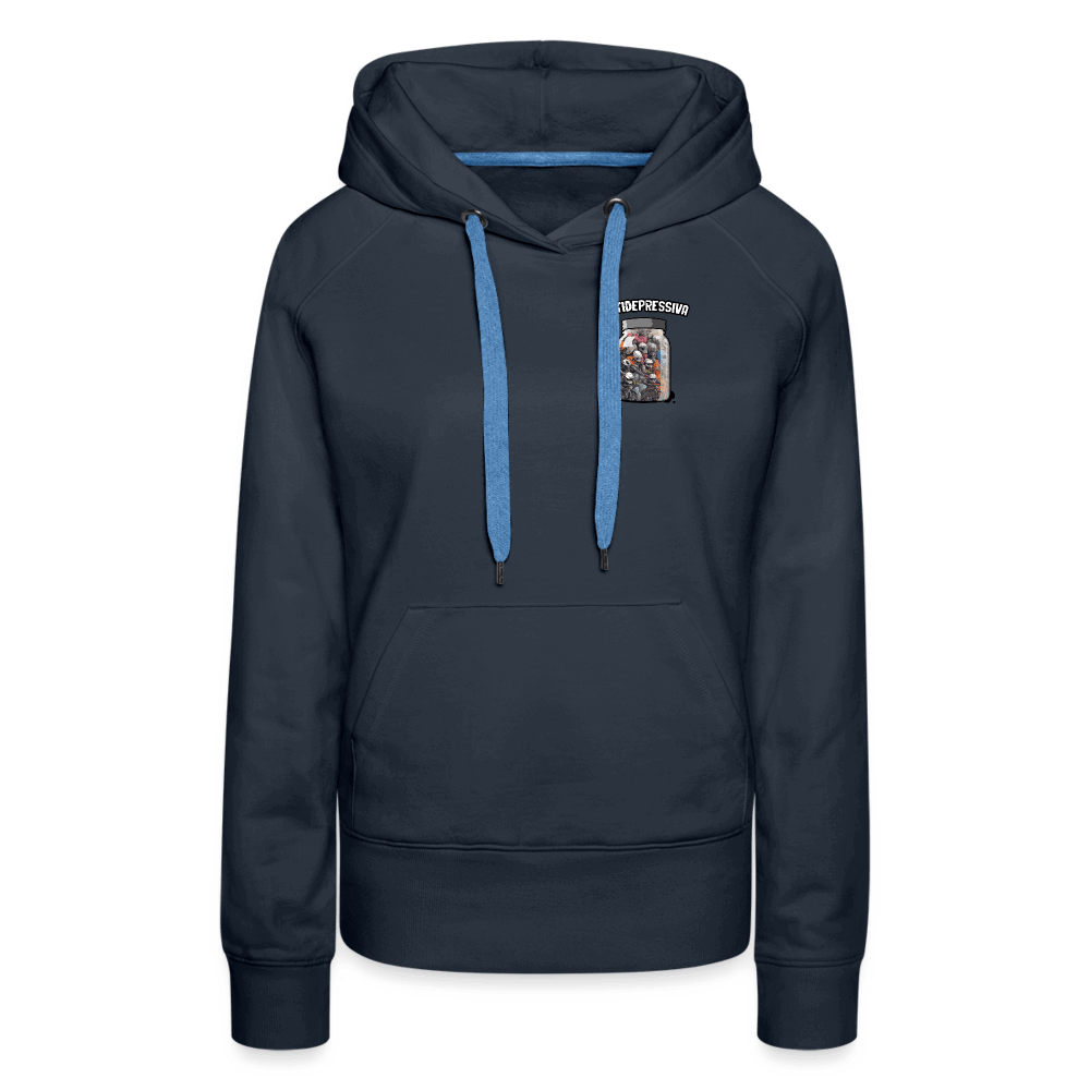 SPOD Frauen Premium Hoodie Navy / S Antidepressiva - Frauen Premium Hoodie E-Bike-Community