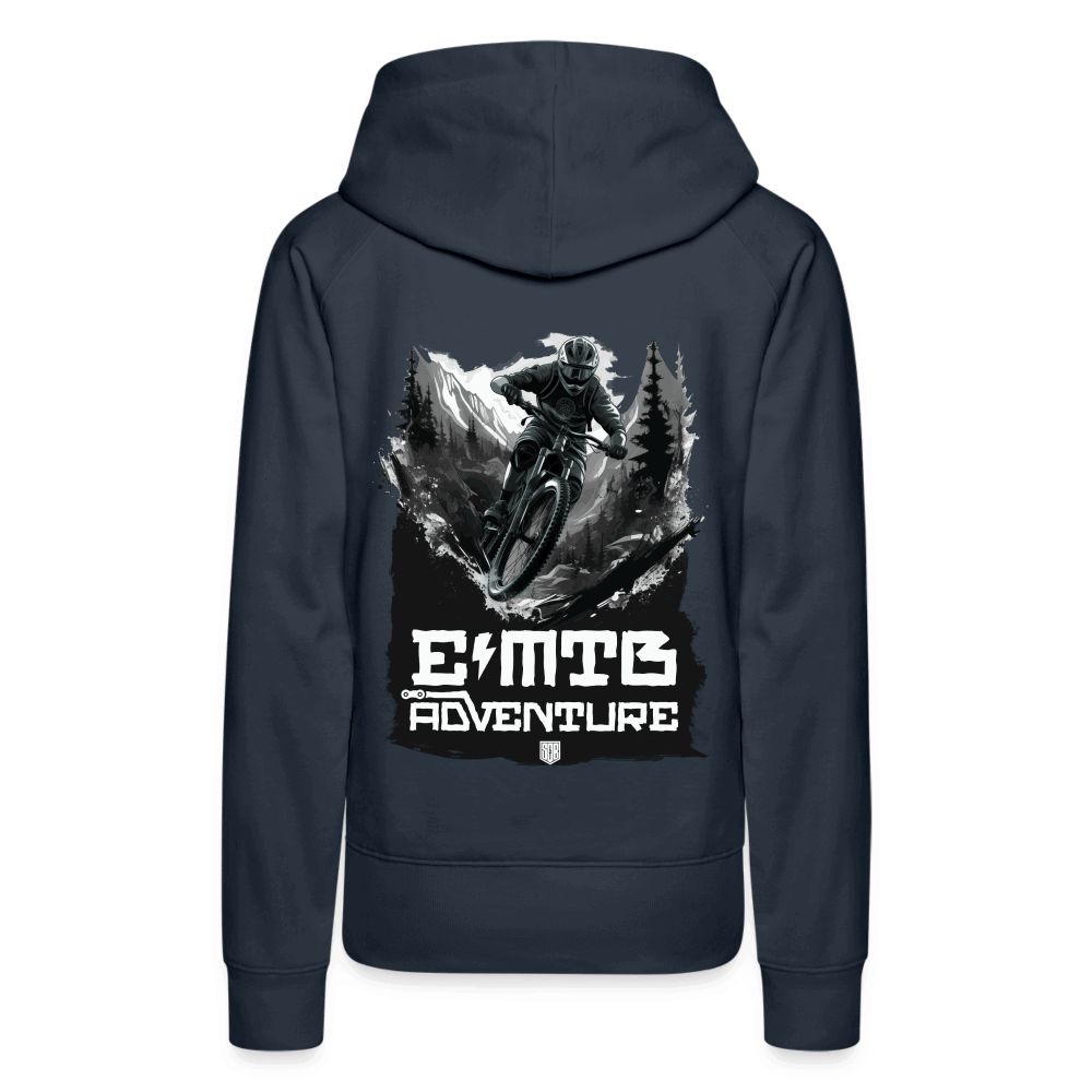 SPOD Frauen Premium Hoodie Navy / S EMTB ADVENTURE Frauen Premium Hoodie E-Bike-Community