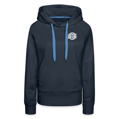 SPOD Frauen Premium Hoodie Navy / S Sisters of Battery SoB - Frauen Premium Hoodie E-Bike-Community