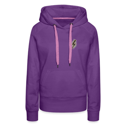 SPOD Frauen Premium Hoodie Purple / S 2 Seiten - Shred or Alive - Crew - Frauen Premium Hoodie E-Bike-Community