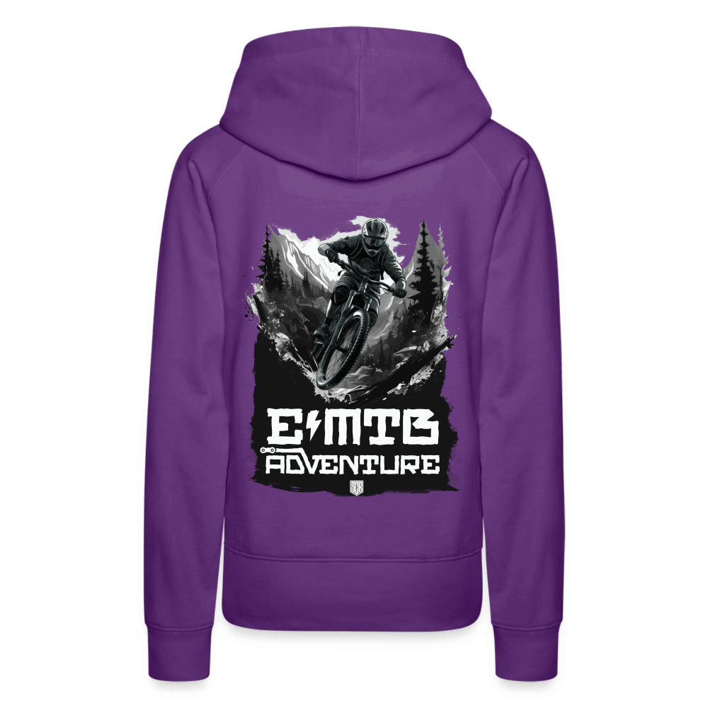 SPOD Frauen Premium Hoodie Purple / S EMTB ADVENTURE Frauen Premium Hoodie E-Bike-Community