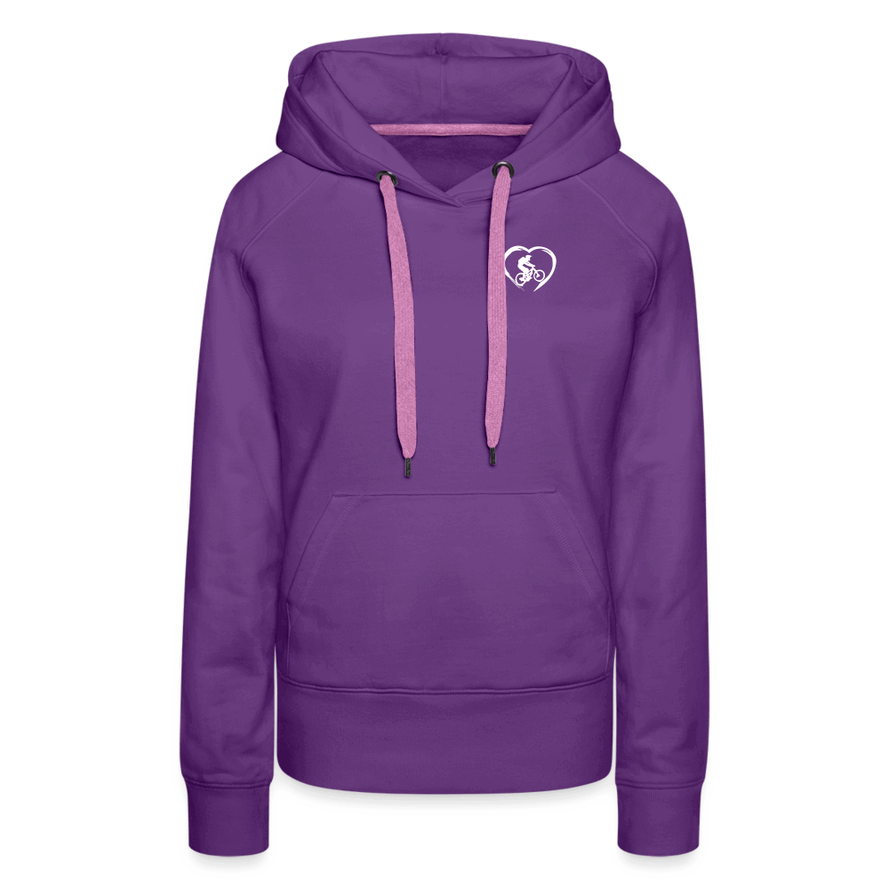 SPOD Frauen Premium Hoodie Purple / S Love 2 Ride / ❤️ Frauen Premium Hoodie E-Bike-Community