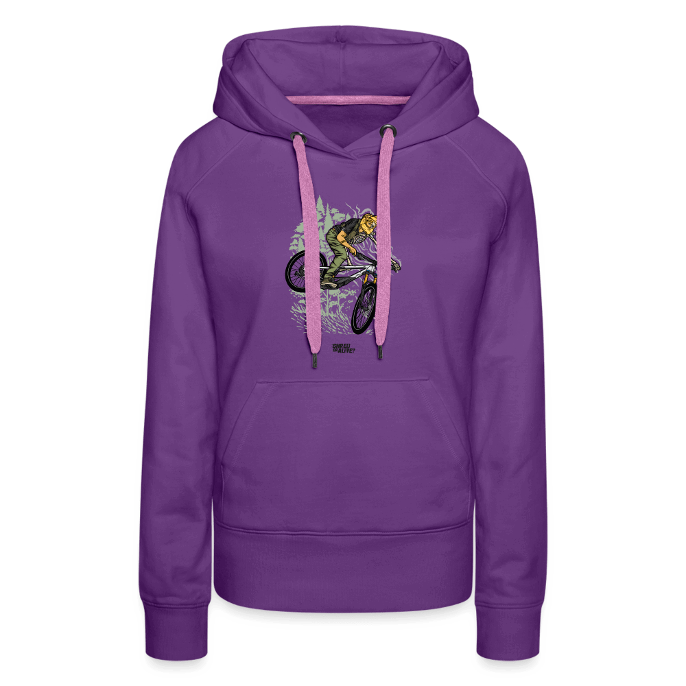 SPOD Frauen Premium Hoodie Purple / S Shred or Alive? 2022 Frauen Premium Hoodie E-Bike-Community