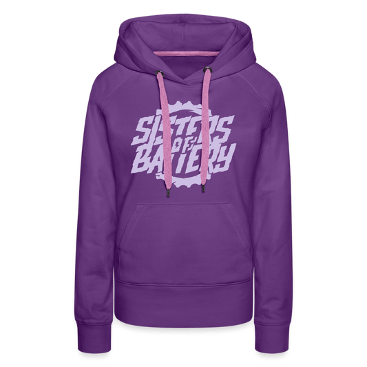 SPOD Frauen Premium Hoodie Purple / S Sisters Color Frauen Premium Hoodie E-Bike-Community