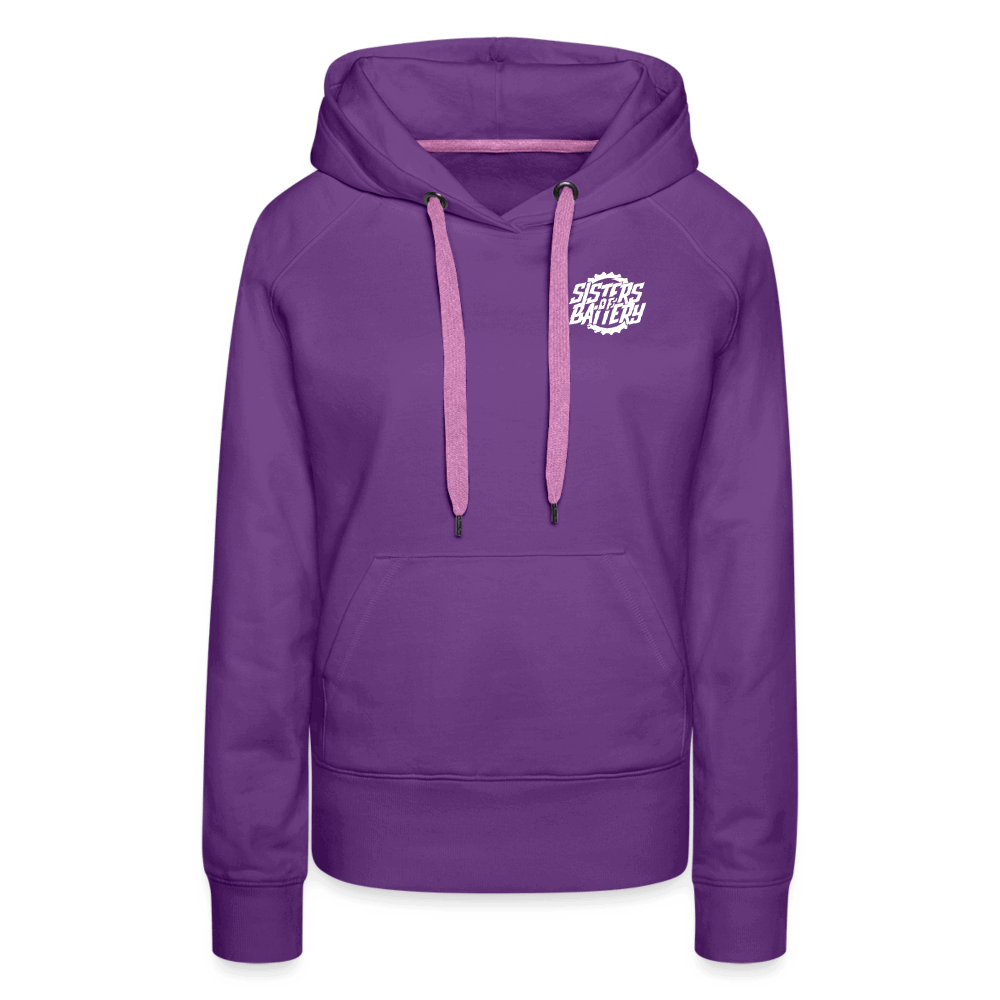 SPOD Frauen Premium Hoodie Purple / S Sisters of Battery SoB - Frauen Premium Hoodie E-Bike-Community