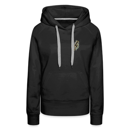 SPOD Frauen Premium Hoodie Schwarz / S 2 Seiten - Shred or Alive - Crew - Frauen Premium Hoodie E-Bike-Community