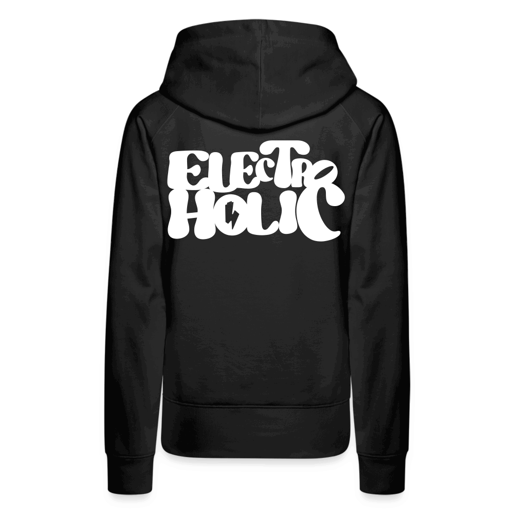 SPOD Frauen Premium Hoodie Schwarz / S 60s Electroholic - Flock - Frauen Premium Hoodie E-Bike-Community