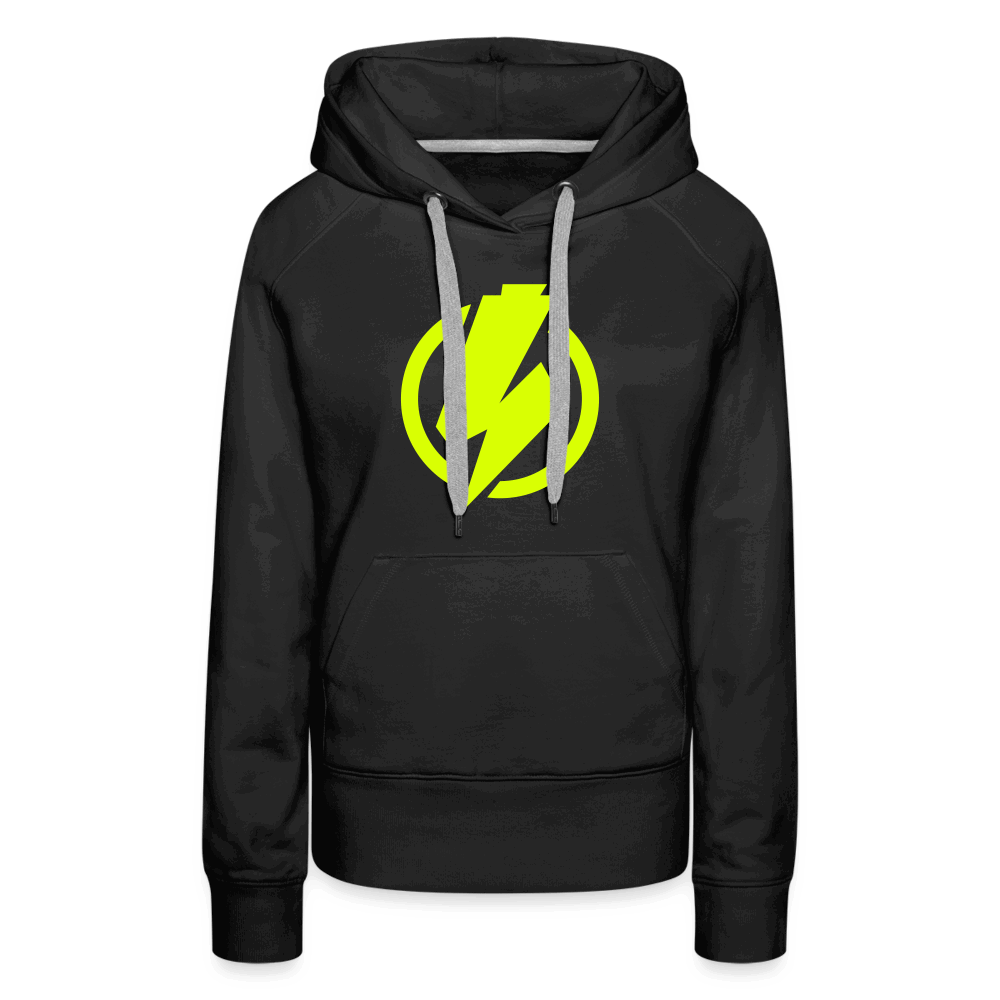 SPOD Frauen Premium Hoodie Schwarz / S Lightning - Frauen Premium Hoodie E-Bike-Community