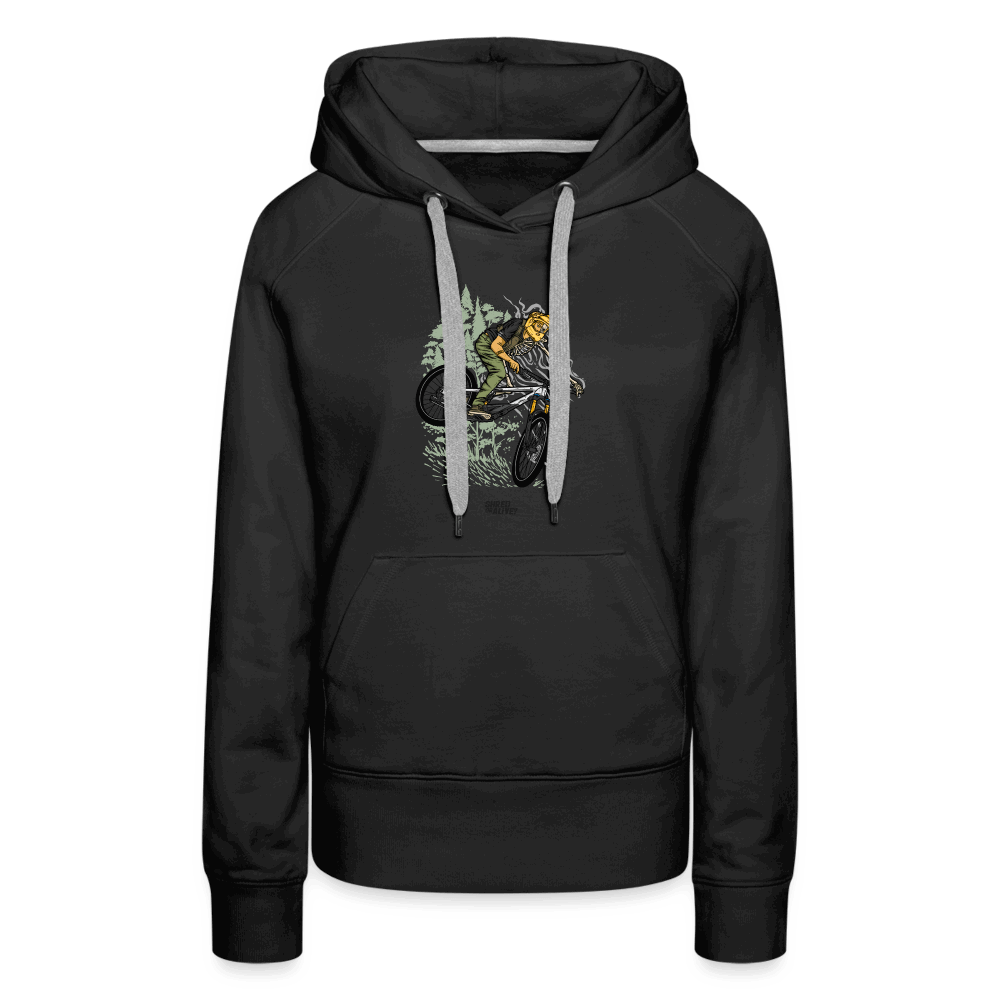 SPOD Frauen Premium Hoodie Schwarz / S Shred or Alive? 2022 Frauen Premium Hoodie E-Bike-Community