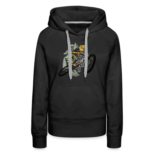 SPOD Frauen Premium Hoodie Schwarz / S Shred or Alive Jumper -Frauen Premium Hoodie E-Bike-Community