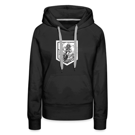 SPOD Frauen Premium Hoodie Schwarz / S Sisters of Battery - SoB - Frauen Premium Hoodie E-Bike-Community