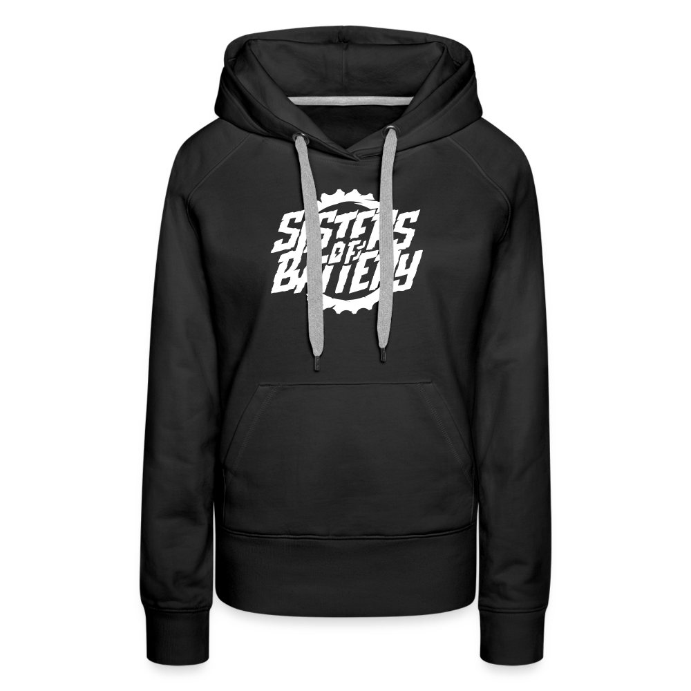 SPOD Frauen Premium Hoodie Schwarz / S SISTERS OF BATTERY Women’s Premium Hoodie E-Bike-Community