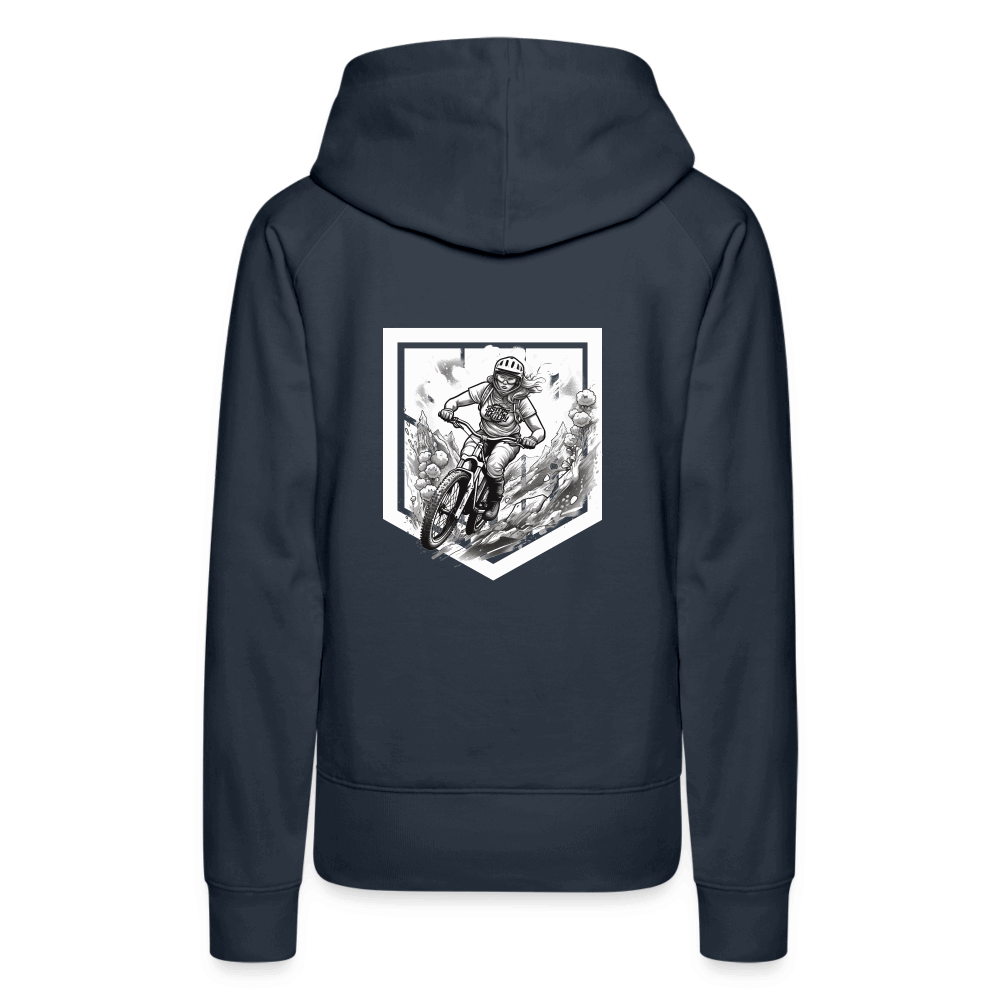 SPOD Frauen Premium Hoodie Sisters of Battery SoB - Frauen Premium Hoodie E-Bike-Community