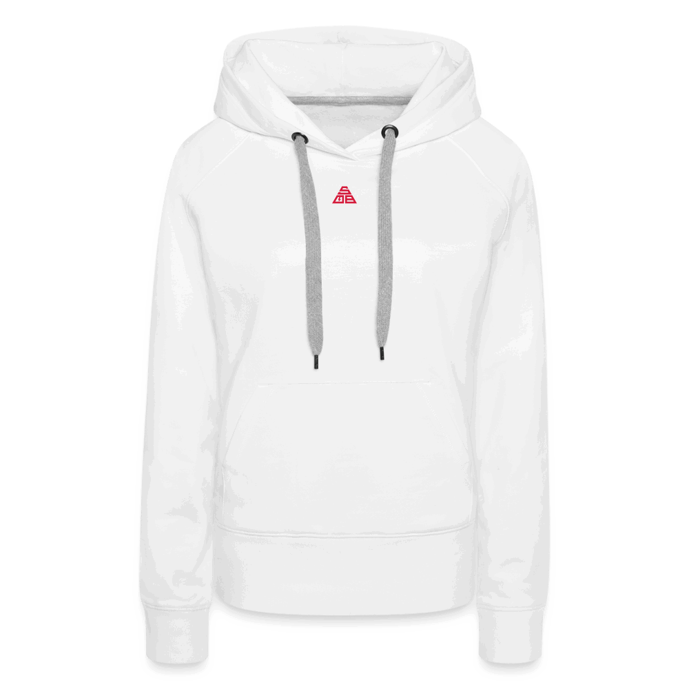 SPOD Frauen Premium Hoodie weiß / S Collage - 2 Seiten bedruckt - Frauen Premium Hoodie E-Bike-Community