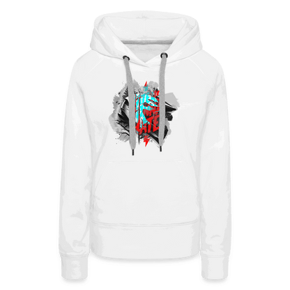 SPOD Frauen Premium Hoodie weiß / S Haters gonna Hate Fullface - Frauen Premium Hoodie E-Bike-Community