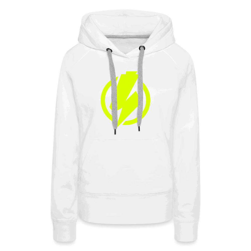 SPOD Frauen Premium Hoodie Weiß / S Lightning - Frauen Premium Hoodie E-Bike-Community