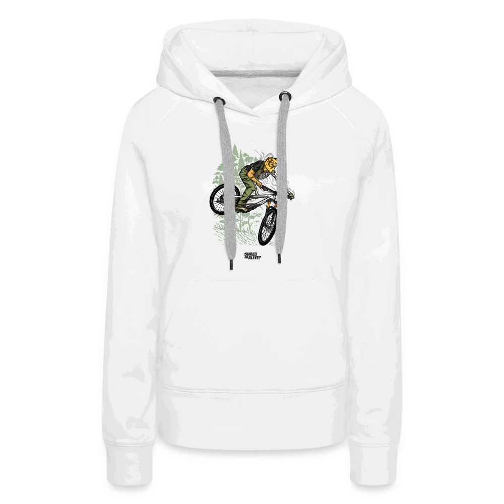 SPOD Frauen Premium Hoodie weiß / S Shred or Alive? 2022 Frauen Premium Hoodie E-Bike-Community