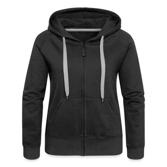 SPOD Frauen Premium Kapuzenjacke Sisters of Battery -Logo beflockt - Frauen Premium Kapuzenjacke E-Bike-Community