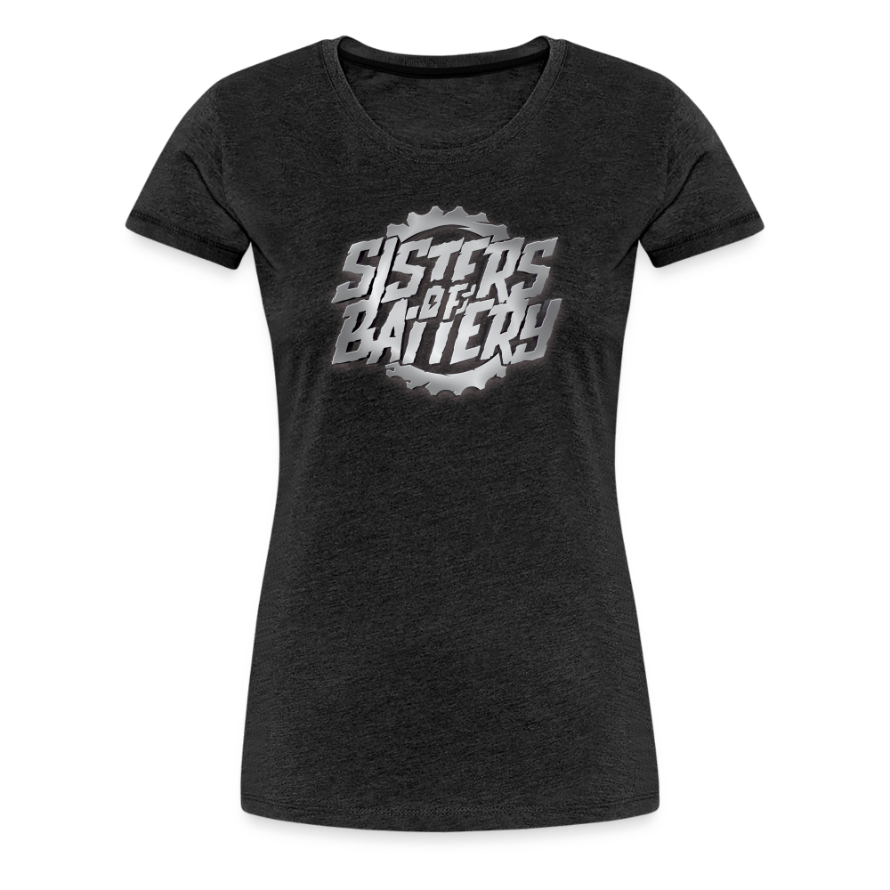 SPOD Frauen Premium T-Shirt Anthrazit / S Sisters of Battery 3D - Frauen Premium T-Shirt E-Bike-Community