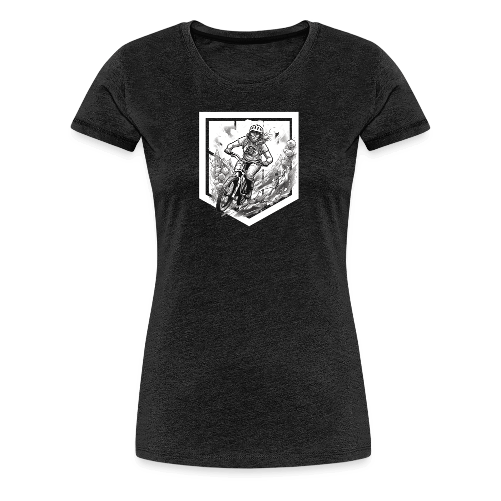 SPOD Frauen Premium T-Shirt Anthrazit / S Sisters of Battery - SoB - Frauen Premium T-Shirt E-Bike-Community